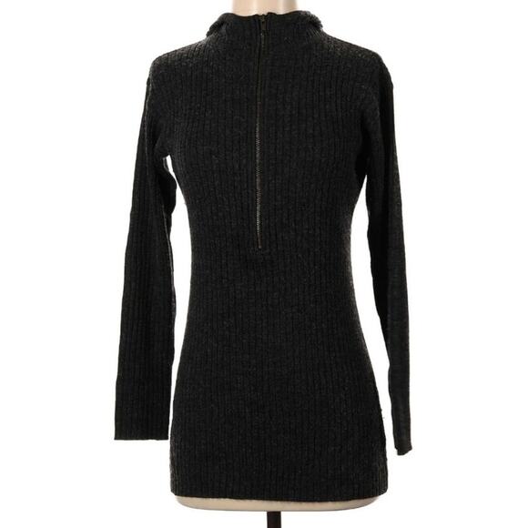 Free People Grey Wool Hoodie Small Sweater - Picture 1 of 6